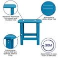 thumbnail image 4 of Flash Furniture Charlestown All-Weather Poly Resin Wood Adirondack Side Table in Blue, 4 of 9