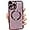 Purple, variant on Compatible with iPhone 13 Pro Max Magnetic Glitter Case, Luxury Plating Cute Bling Clear Phone Case, Compatible with MagSafe for Women Girls with Camera Protector Back Cover - Pink