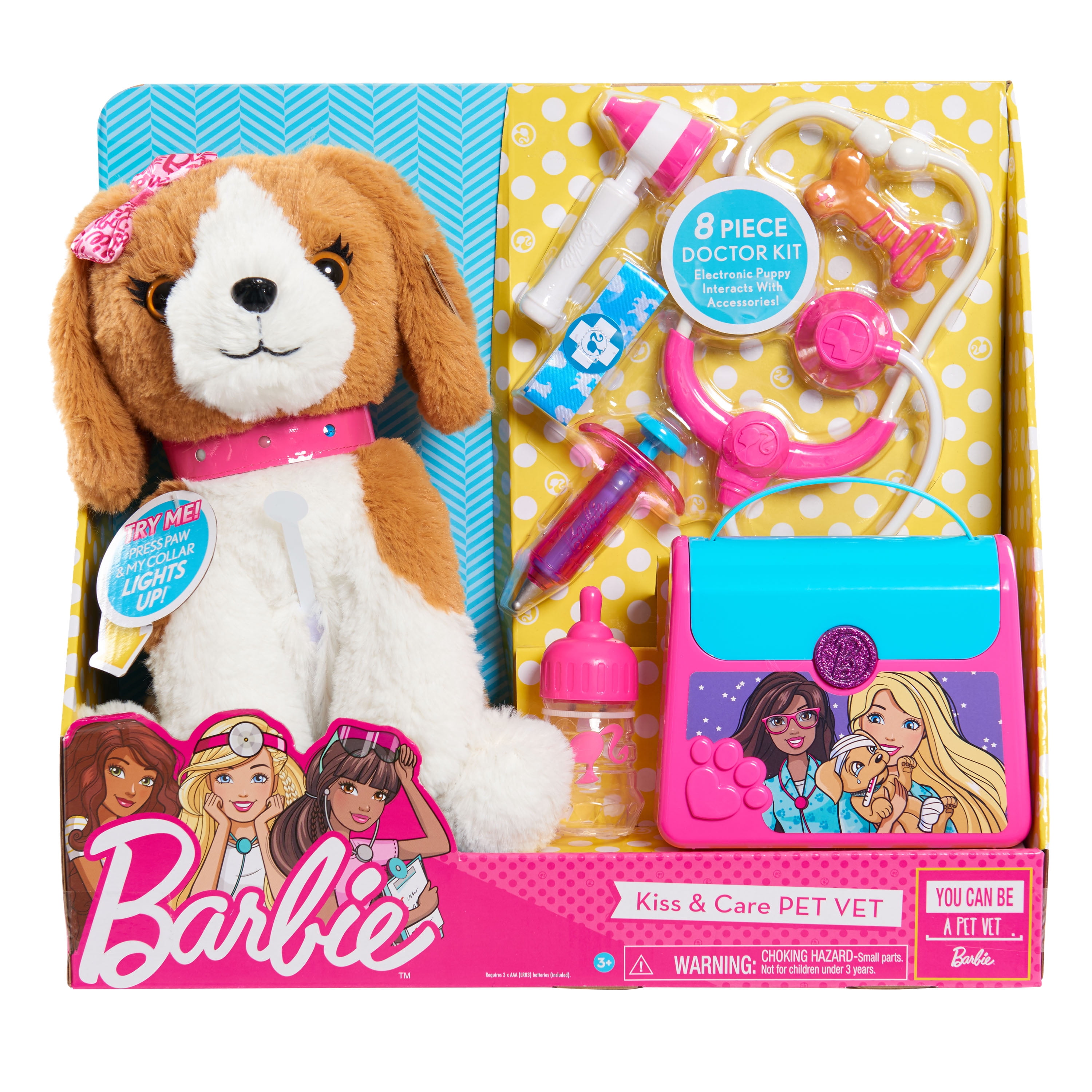 Barbie Kiss \u0026 Care Pet Doctor Set 