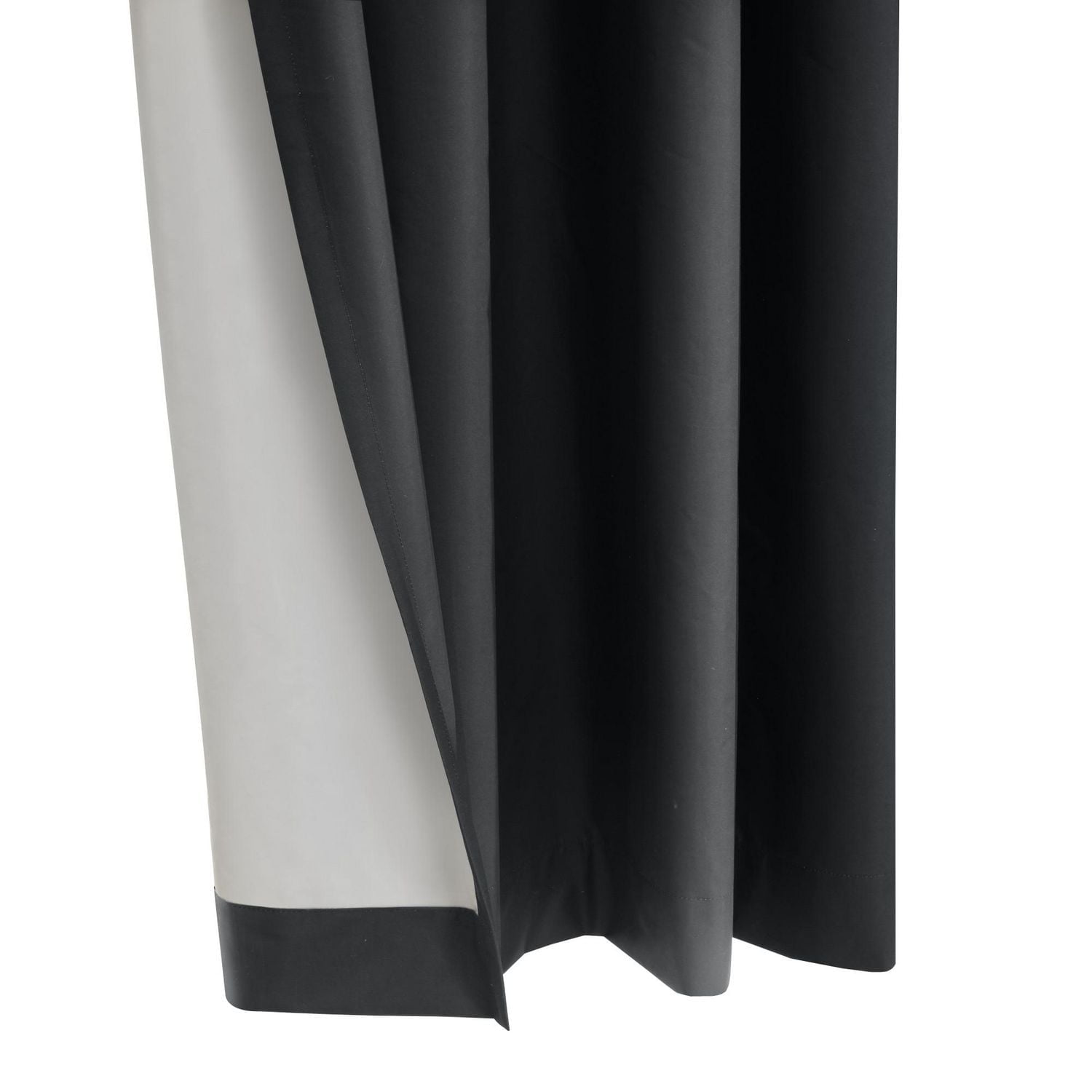 Loft Living Augustow Blackout Grommet Single Curtain Panel 52 x 63 in Charcoal