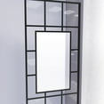 thumbnail image 3 of DreamLine French Linea Avignon 34 in. W x 72 in. H Single Panel Frameless Shower Door, Open Entry Design in Satin Black, 3 of 9