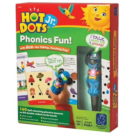 UPC: 0086002061072 | Educational Insights Hot Dots Phonics Set Preschool Learning Toy with Interactive Pen 160 ABC Lessons