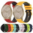 thumbnail image 3 of For Garmin Garminmove Style 20mm Checkered Two-color Silicone Watch Band, 3 of 4