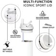 thumbnail image 5 of Elemental Iconic Sport Lid Replacement & Straw Pack, Fits All 14oz, 20oz, and 32oz Iconic Water Bottles - White, 5 of 7