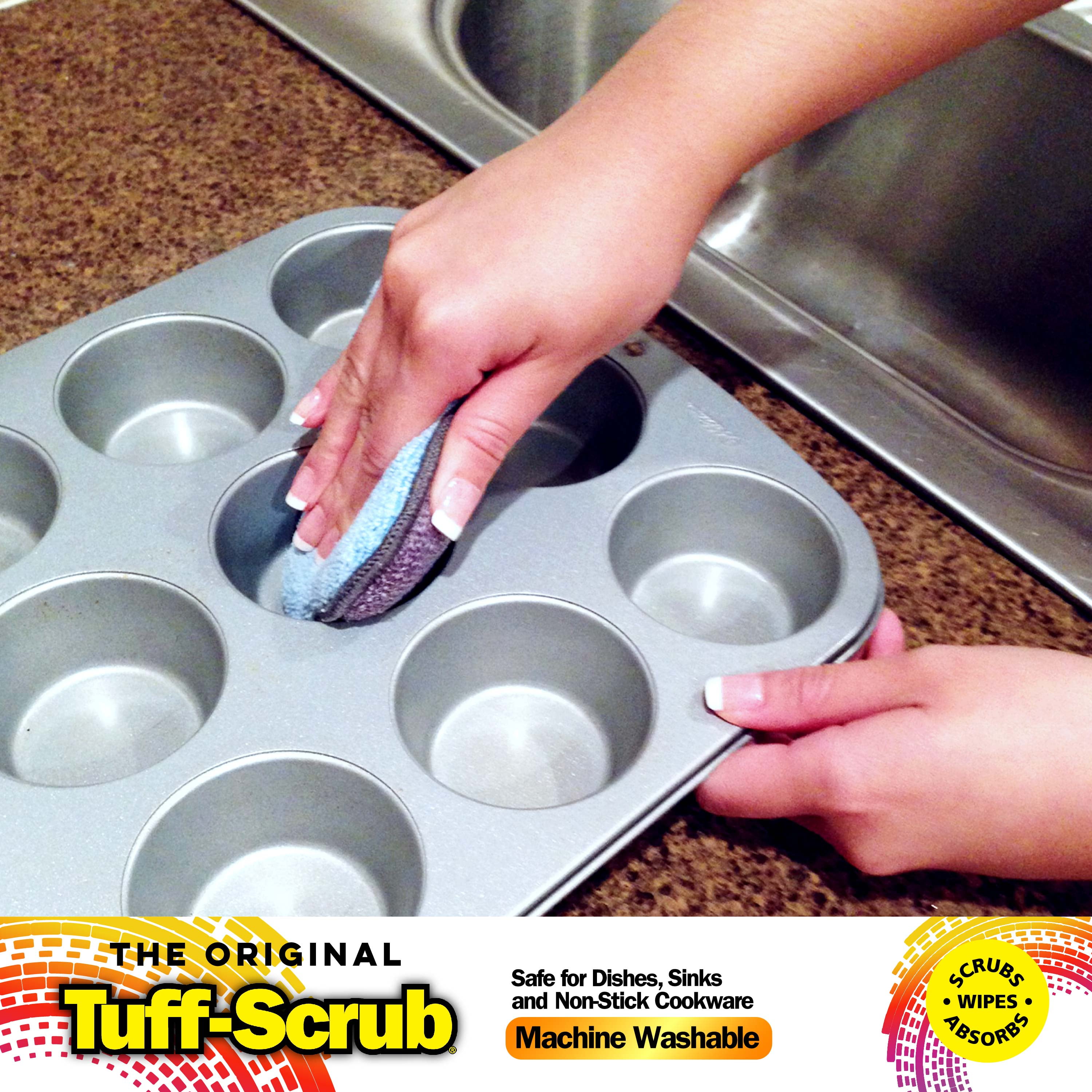 A&H Cleaning Pads Tuff Scrub 2in1 Microfiber Sponge Pads Fresh Highest Quality 