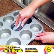 Original Tuff-Scrub Professional Microfiber Scrub N Wipe Cleaning Sponge Pads, Scouring & Wiping, Pack of 2 Large Size
