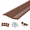 Brown-40ft, variant on Garage Door Seal Top and Sides, 36ft, Brown, Weatherproofing Seal