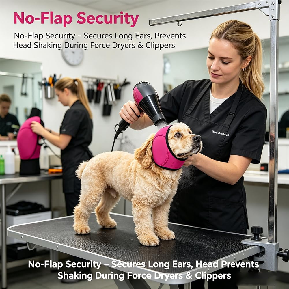 Zenpup Noise Cancelling Ear Wrap, No Flap Ear Wrap for Dogs, Waterproof Dog Head Wrap