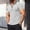 Gray, variant on YLSDY Men's Color Block Short Sleeve Shirt, Lightweight Breathable Fitness Top for Training and Casual Wear Gray XL