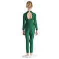 thumbnail image 2 of Haitryli Kids Gymnastics Full Bodysuit Girls Athletic Full Body Leotard Long Sleeve Ballet Dance Unitard Jumpsuit Green 16, 2 of 5