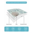 thumbnail image 4 of Twin XL Quilt Bedding Set, Turquoise Coastal Reversible Summer Quilt 3 Pieces, Nautical Beach Ocean Starfish Coral Shells Lightweight Bedspreads Coverlets with 2 Pillow Shams for All Seasons, 4 of 5