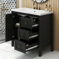 thumbnail image 2 of Uforic 36'' Modern Bathroom Vanity with Sink Combo, Freestanding Bathroom Storage Cabinet with Drawers & Doors, Black, 2 of 9