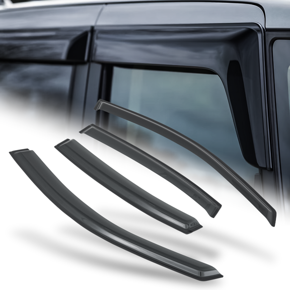 M-AUTO 4 Pieces Tape-On Window Visor Shade Vent Wind Rain Deflector for 98-05 Volkswagen Passat4