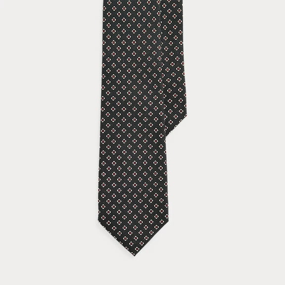 Polo Ralph Lauren BLACK Men's Wool Challis Narrow Tie, US One Size