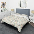 thumbnail image 3 of Designart 'Abstract Triangular Retro Pattern I' Mid-Century Modern Duvet Cover Set, 3 of 4