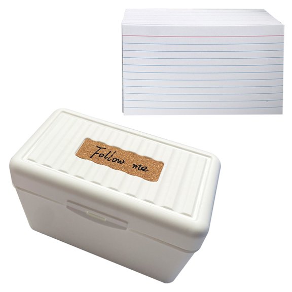 150/200 Sheets Tabbed Index Paper, 3x5Inch Cards Divider Card Ruled Notecard
