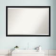 thumbnail image 3 of Amanti Art Beveled Bathroom Wall Mirror - Avon Frame Avon Black Narrow Outer Size: 38 x 26 in, 3 of 5