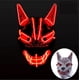 thumbnail image 1 of Máscara LED de hombre lobo (rojo), plástico duro de alta calidad, máscara LED, luz de neón, diversión aterradora, 1 of 5