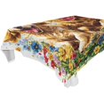 thumbnail image 4 of YAZAOO Square Tablecloth Dogs Running Among Butterflies Pattern Tableclothes, 4 of 9