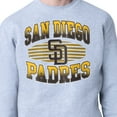 thumbnail image 3 of Men's Starter Heather Gray San Diego Padres Team Grit Graphic Fleece Pullover Sweatshirt, 3 of 3