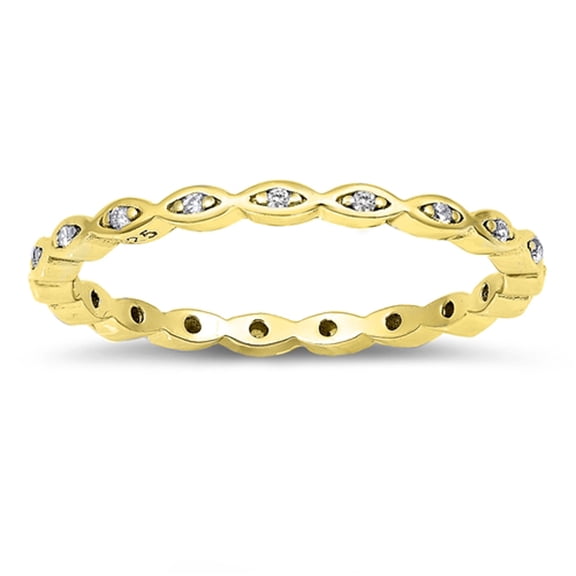 CHOOSE YOUR COLOR Clear CZ Repeating Marquise Shape Halo Ring .925 Sterling Silver Band White Female Size 9