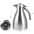thumbnail image 2 of CABAX Jarra Térmica de Acero Inoxidable de Grado Alimenticio de 34 oz/Cafetera con Aislamiento al Vacío de Doble Pared con Botón de Presión Superior Más de 12 Horas de Retención de Calor y Frío para C, 2 of 5