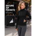 thumbnail image 5 of TRYSIL Women's Fleece Jacket Lightweight Warm Full Zip Long Sleeve Workout Running Sweatshirts,Size(XS-4XL), 5 of 8
