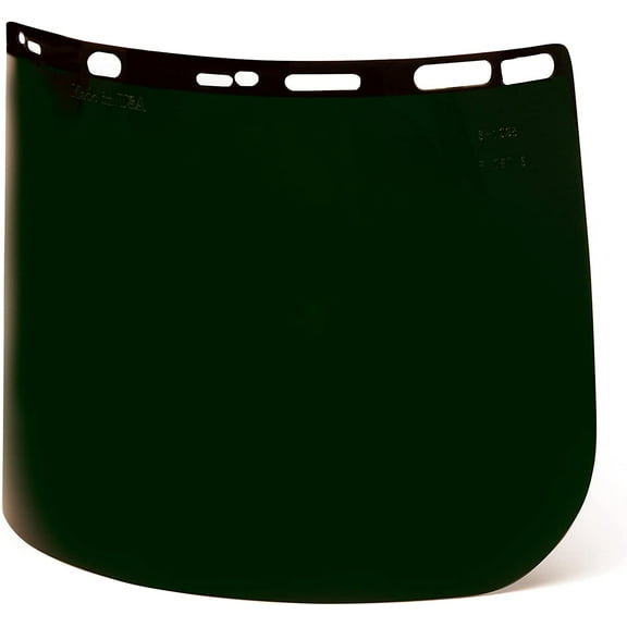 Pyramex S1035 Dark Green Tinted Polythylene Face Shield 8"x15.5"x.040"