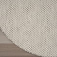 thumbnail image 3 of Nourison Courtyard Indoor/Outdoor Ivory/Silver 6' x Round Area Rug (6 Round), 3 of 11