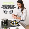 thumbnail image 3 of Sartén para escalfar huevos Eggssentials, antiadherente, de acero inoxidable, 3 of 7