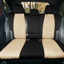 TLH Beige Rear Neosupreme Custom Fit Seat Covers for 2019-2022 Toyota Rav4 LE | XLE | Limited with Water Resistant Neoprene Insert