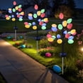 thumbnail image 7 of Solar Easter Egg Lights Outdoor 2 Pack, Waterproof LED Easter Decorations with Stainless Steel Stakes, 2 Modes Steady & Flashing for Yard Garden Lawn, 7 of 7