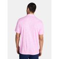thumbnail image 4 of Birdie Bound Men's and Big Men's Sprinkles Print Polo Shirt, Sizes S-4XLT, 4 of 5