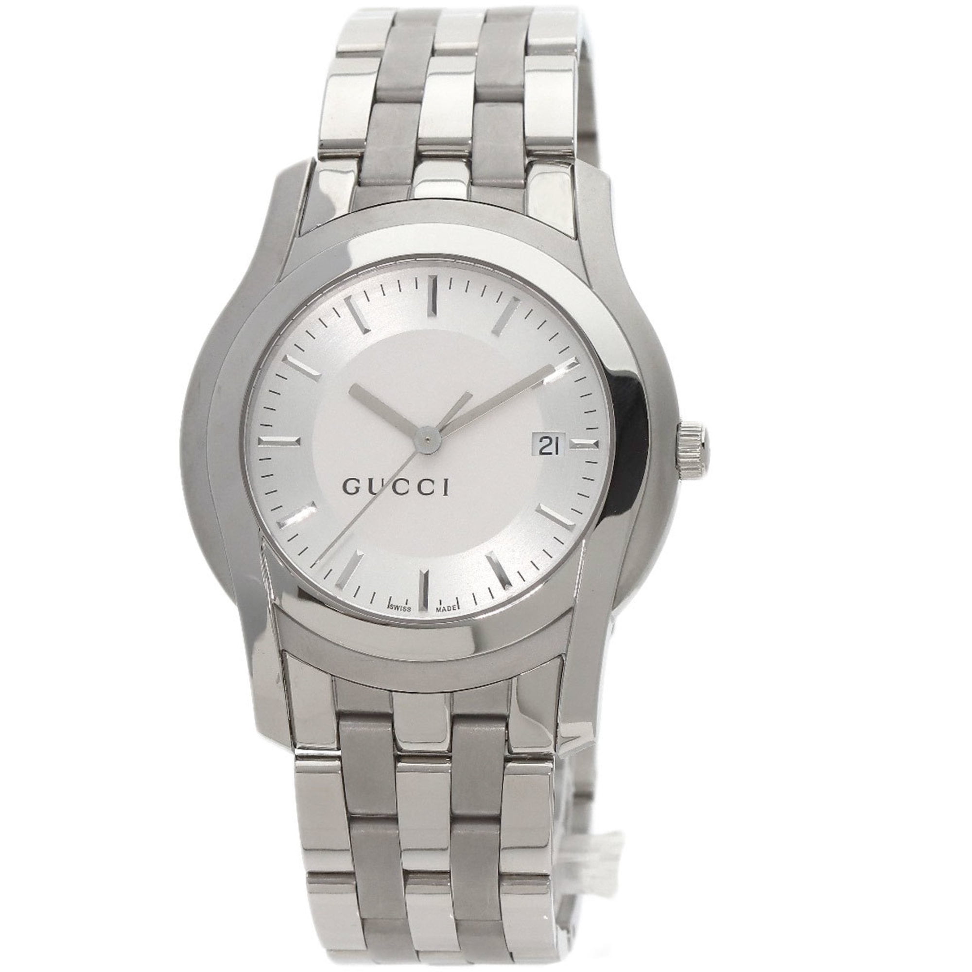 Pre Owned Gucci 5500XL Watch Stainless Steel SS Men s GUCCI Good Walmart