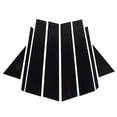 thumbnail image 1 of B Pillar Sticker, Gloss Black 8PCS Exterior Window Pillar Cover Abrasion   For Car, 1 of 8