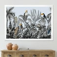 thumbnail image 3 of Designart 'Birds and Peonies With Chinoiserie VIII' Farmhouse Framed Art Print, 3 of 4