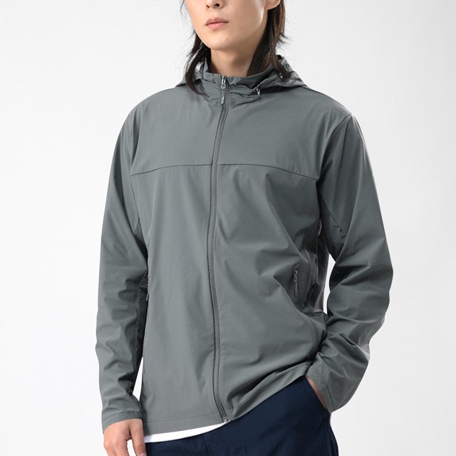 Mceream Men's Refined Sun Protection with Pockets Tunic Fashion Hooded Ice Silk Comfy Long Sleeve Commuting Windbreaker Jacket Plus Size Outwear Ropa Para Invierno Hombre Dark Gray XXXXXL