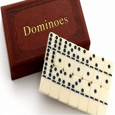 Classic Jumbo Double Six Domino Set, Sturdy Construction & Convenient Case, Perfect for Exciting Game Nights with Family and Friends (1 Set)