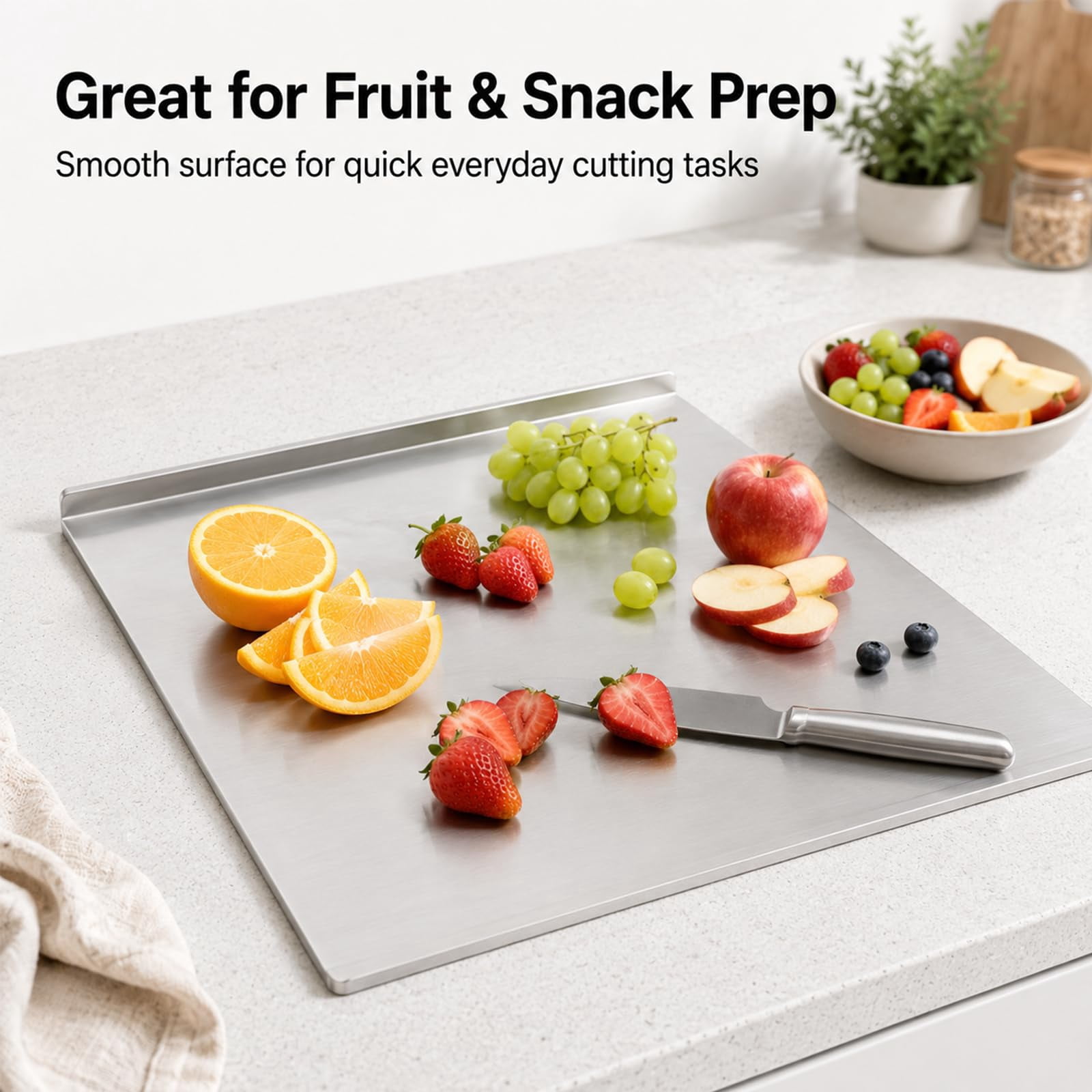 Metal Cutting Board for Meat, Fruits, Vegetables, Bread and Baking Small Cutting Boards