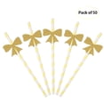 thumbnail image 1 of Graflsoa Glitter Paper Straws with Adhesive Cards for Parties, 50-Pack, Assorted Designs, Eco-Friendly & Disposable, 1 of 6