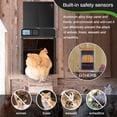 thumbnail image 3 of Automatic Chicken Coop Door, Aluminum Weatherproof Auto Chicken Coop Door Opener with Timer & Anti-Pinch Design, Battery Powered, 3 of 8