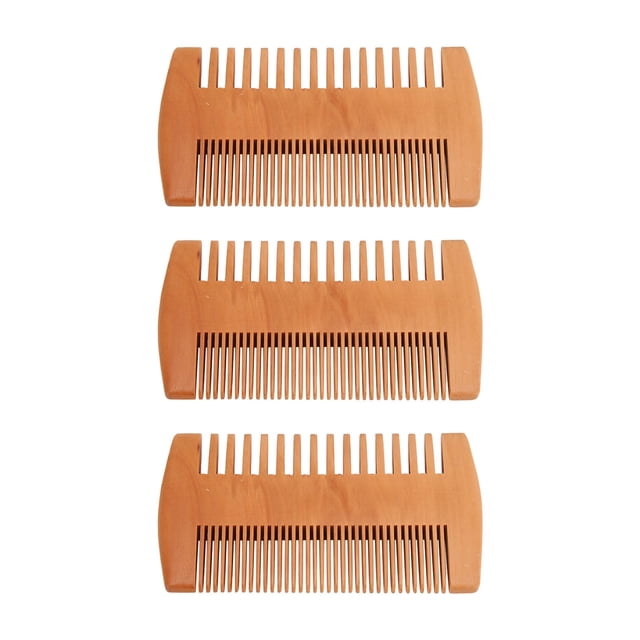 Peine de Aseo de Barba, MasAJE de Cuero Cabelludo TamaRo Portátil de Madera Con Barba Evita El Desenredado Estíto de Todos los LOS Upos de Cabello