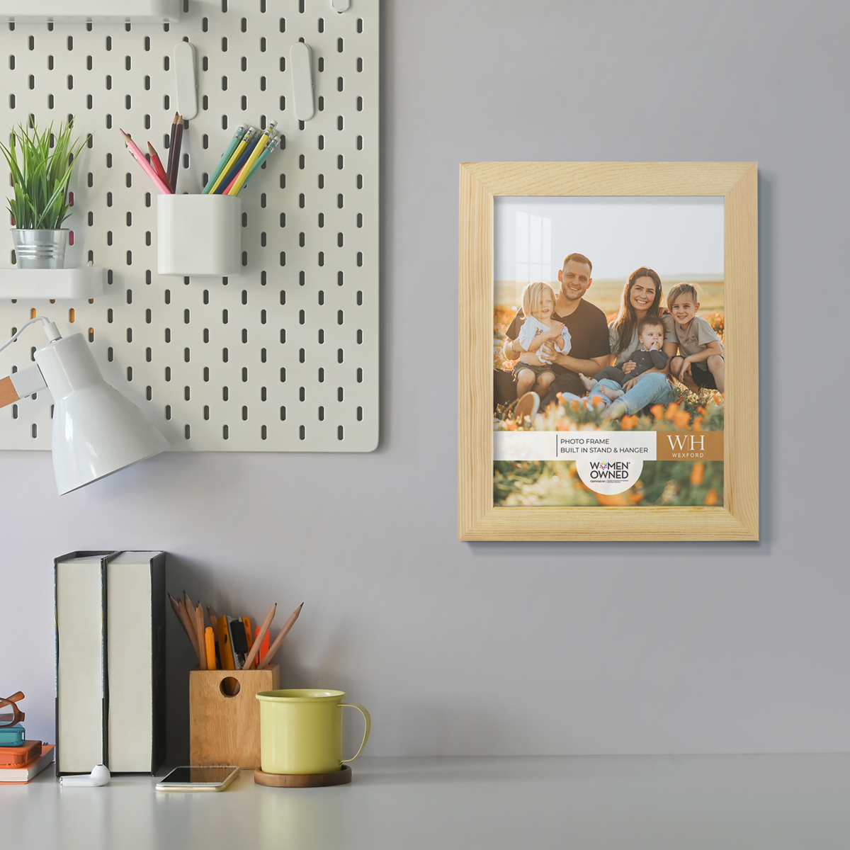 Woodgrain 4 in. x 6 in. Natural Wood Picture Frame