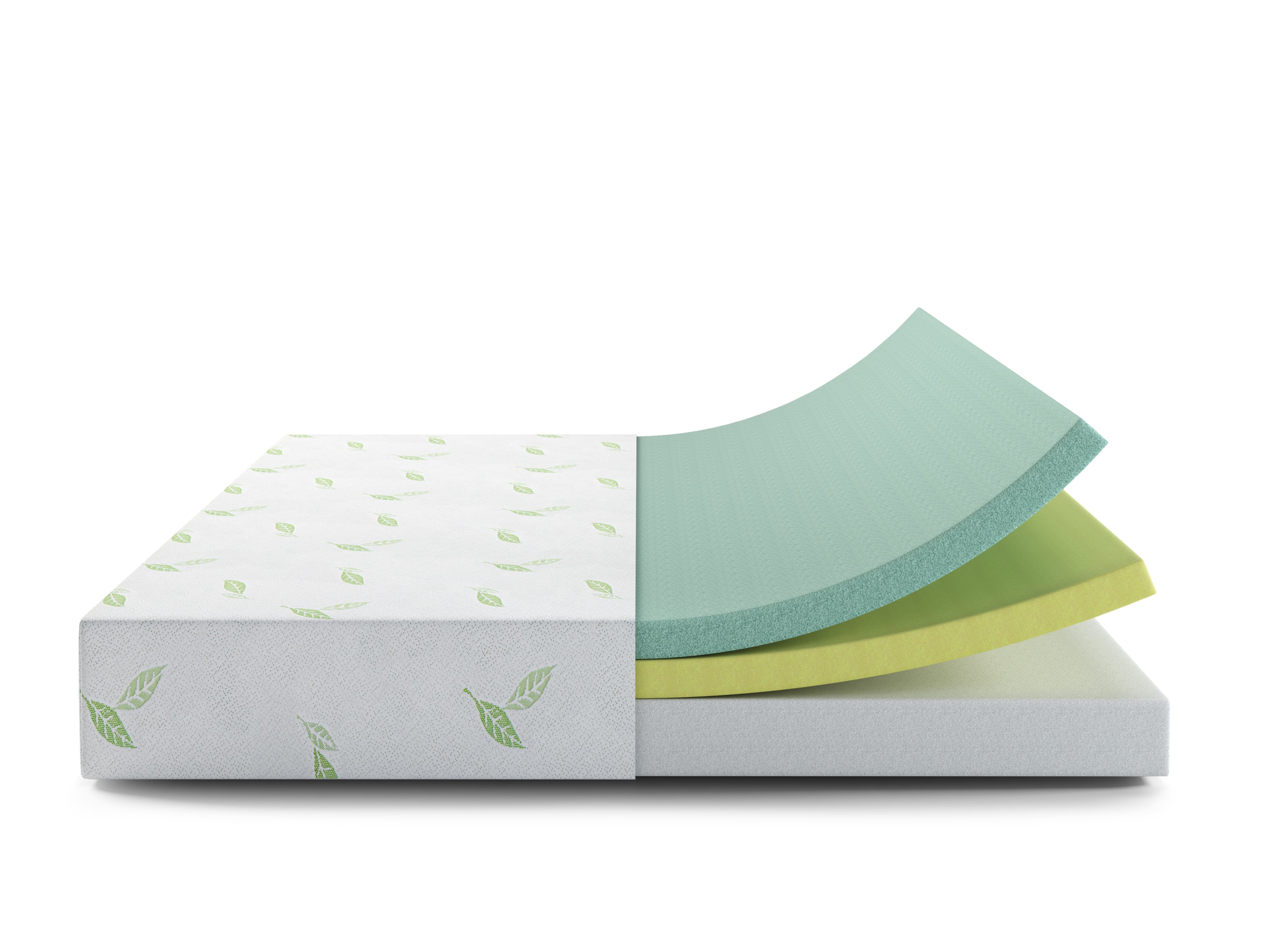 NapQueen Anula 8" King Mattress, Green Tea Infused Memory Foam Mattress, Bed In a Box, Adult