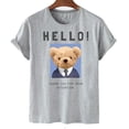 thumbnail image 4 of JHPKJExplosive Hot Selling Casual Cute Bear Print Men's and Women's Short Sleeve T Shirt Fashion Crewneck Girl T-shirts Pro Choice, 4 of 9