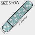 thumbnail image 3 of Dailycode Double Sided Oven Mitt with Loop Heat Resistant Kitchen Long Potholders 7" x 35" White Bear Face and Paw, 3 of 6
