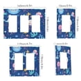 thumbnail image 2 of Yayeee Rocker Switch Wall Plate 2-Gang 4.7"x4.6" Home Decorative Outlet Cover, Light Pink Jellyfish, 2 of 6