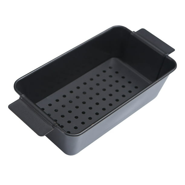 Meatloaf Pan with Insert Rack for Home Indoor Barbecue Tray Baking Loaf