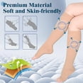 thumbnail image 5 of MARTINE MALL 2 Pairs Open Toe Medical Compression Stockings, 20-30 mmhg Knee High Graduated Compression Socks for Women Men(Beige,2XL), 5 of 7