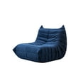 thumbnail image 4 of Mofit Home TOGO Chair-Suede Armless Bean Bag Chair & Lounger -Blue, 4 of 5